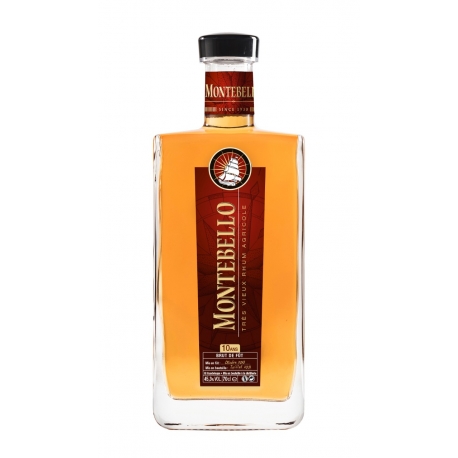 Montebello Rhum Vieux 10 ans Millésime 2010 Brut de Fût 45,3° Guadeloupe