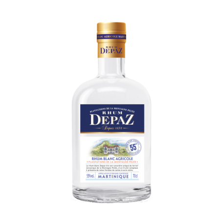 Depaz Rhum Blanc 55° 70 cl de Martinique