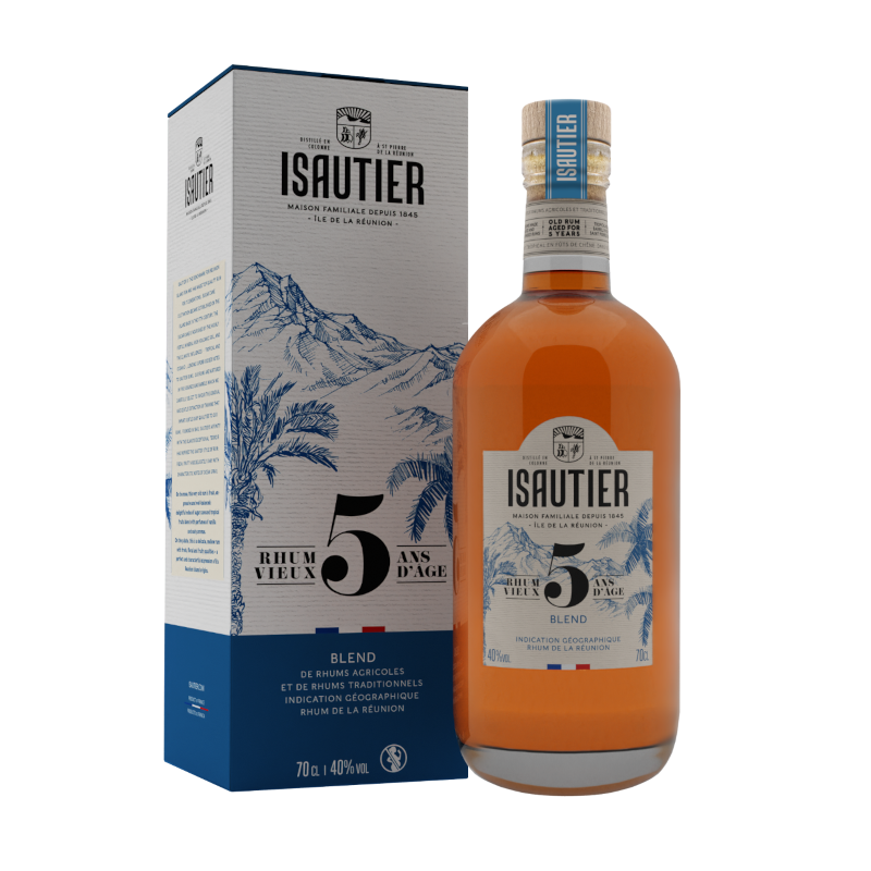 Rhum Isautier - 7 ans - Rhum de mélasse hors d'âge de la Réunion