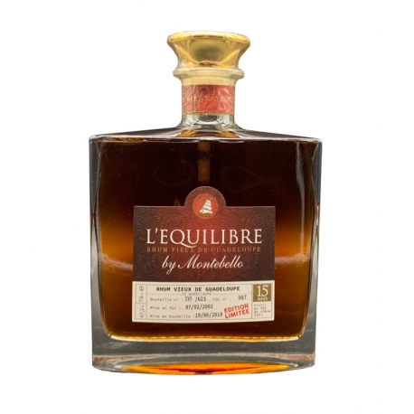 Montebello Rhum Vieux 15 ans l'Equilibre 47,2° Guadeloupe