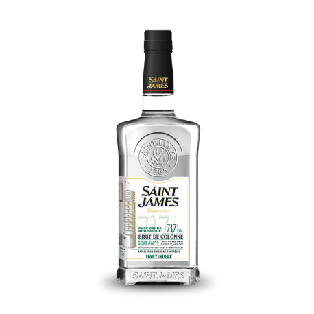 Saint James Rhum Blanc 2021 Brut de Colonne Bio 73,7° Martinique