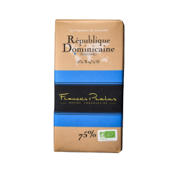 Pralus Chocolat Noir Bio 75% République Dominicaine  tablette 100 g