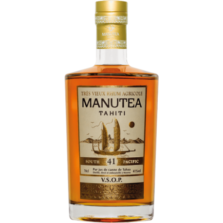 Manutea Rhum Vieux VSOP 41° Polynesie Française