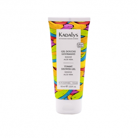 Kadalys Gel Douche Gourmand Banane - Aloe Vera  bio ed. limitée - Tube 100ml