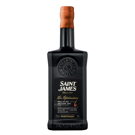 Saint James Rhum Vieux 2006 Les Ephémères N°6 Brut de Fût étui Martinique