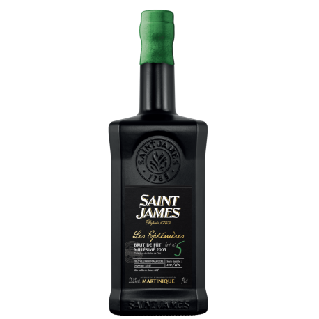 Saint James Rhum Vieux 2005 Les Ephémères N°5 Brut de Fût étui ° Martinique