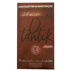 Otantik Tablette  Chocolat Noir Le François 72% sans torréfaction 70g Martinique