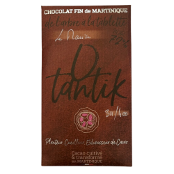 Otantik Tablette  Chocolat Noir Le Marin 72% sans torréfaction 70g Martinique