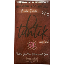 Otantik Tablette  Chocolat Noir Rivière Pilote 76% sans torréfaction 70g Martinique