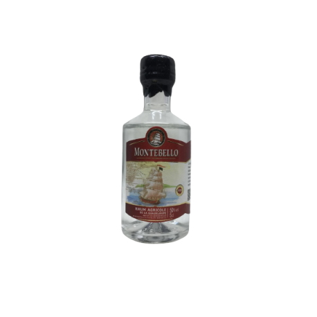 Montebello Rhum Blanc mignonnette 50° 5cl Guadeloupe