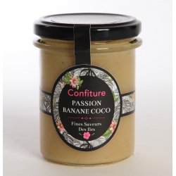 Fines Saveurs Des Iles Confiture Passion Banane Coco  250 g