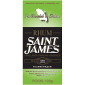 Les Chocolats de Balata Tablette Saint James Chocolat noir 72% Ganache Rhum Ananas caramélisé 120g