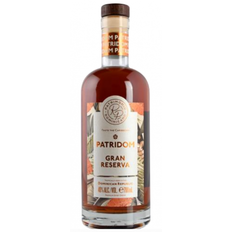 Patridom Rhum Vieux Gran Reserva 40° 70 cl République Dominicaine