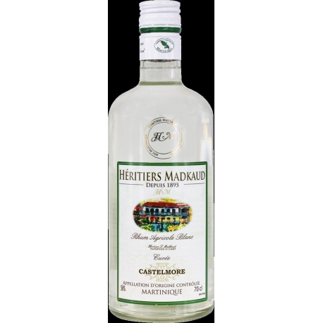 Héritiers madkaud Rhum Blanc 50° 70 cl Martinique