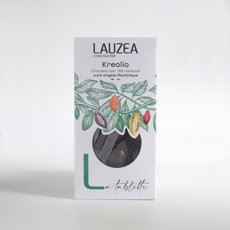 Lauzéa Tablette  Chocolat Noir Kreolio 70% 80g Martinique