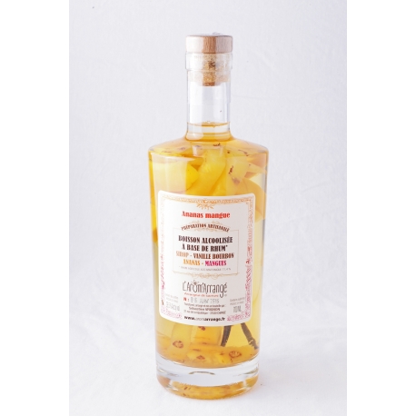 Arom arrange Rhum arrangé ananas-mangue 28,5° 70 cl