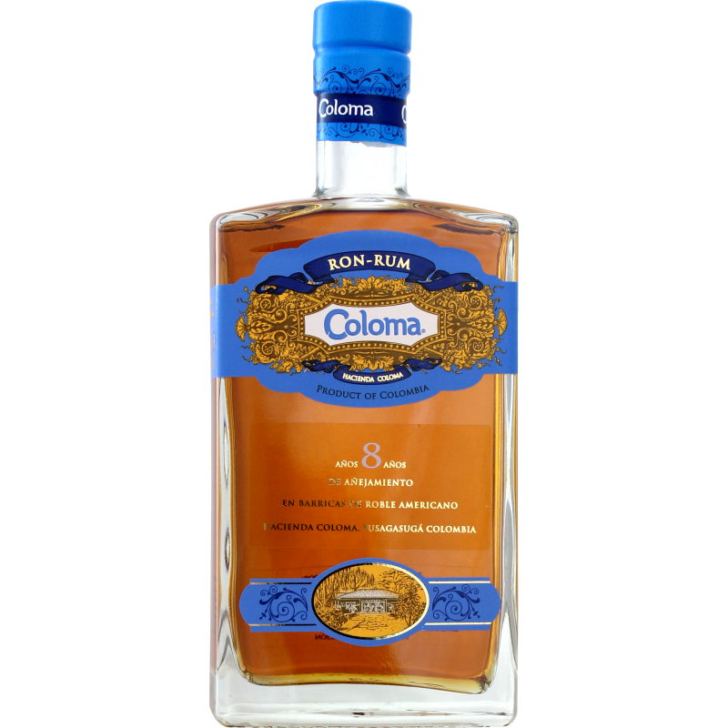 Coloma Rhum Vieux 8 ans coffret + 1 mignonnette 5 cl de liqueur de