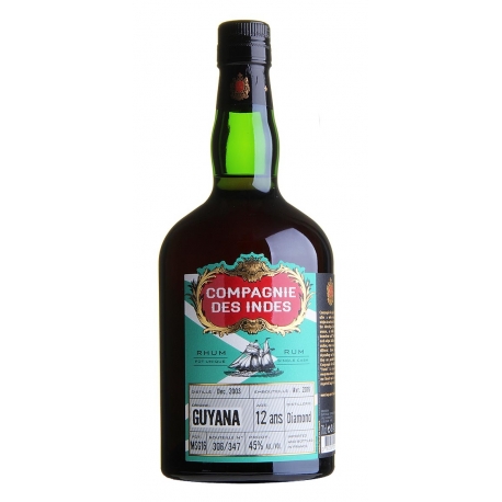 CDI Rhum Vieux Guyana diamond 12 ans 45° 70 cl Guyana