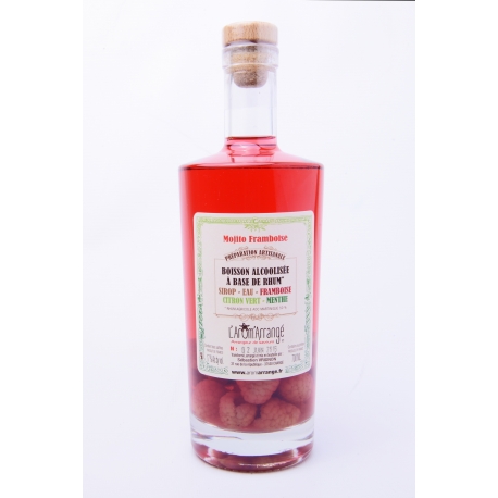 Arom arrange Rhum arrangé mojito framboise 17° 70 cl