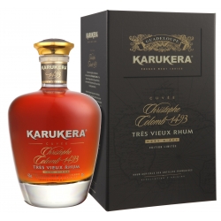 Karukera Rhum Vieux Cuvée Christophe Colomb carafe coffret 45° 70 cl Guadeloupe