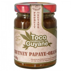 Toco chutney papaye orange 100 g Guyane