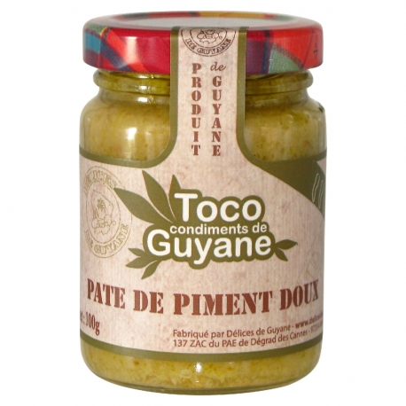 Toco pâte de piment doux 100 g Guyane
