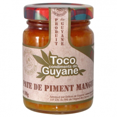 Toco pâte de piment mangue 100 g Guyane