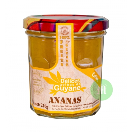 Délices de Guyane Gelée Ananas 210 g