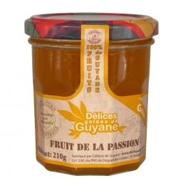 Délices Guyane confiture (gelée) au fruit de la passion (maracudja) 210 g